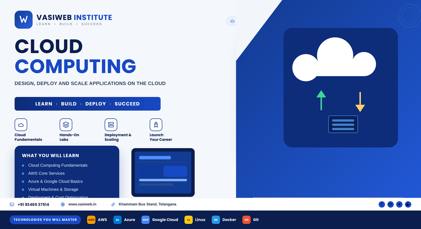 Cloud Computing course in Khammam — AWS and cloud services training
